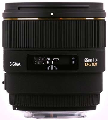 Sigma 85mm f/1.4 EX DG HSM